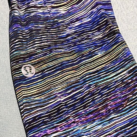 LULULEMON Fast and Free Tight II Interconnect Blue Multi Size 2 C34 - Picture 10 of 14